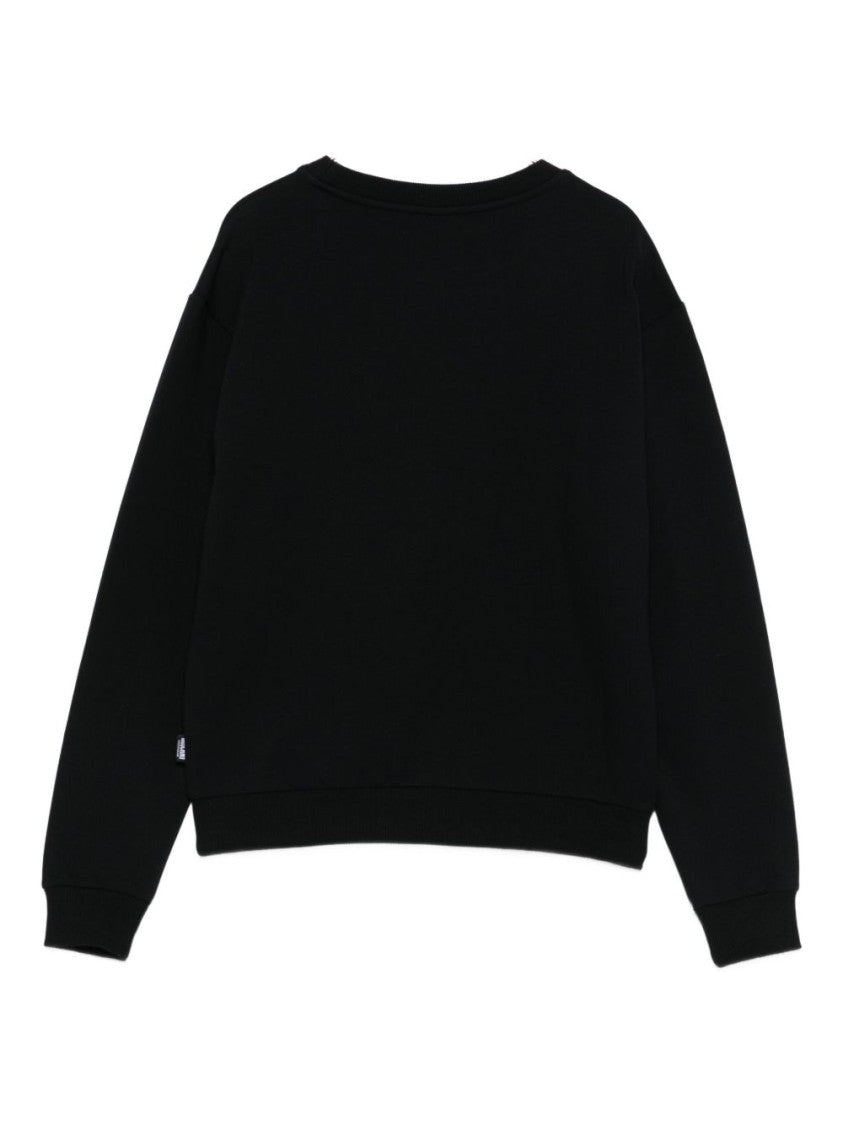 Moschino Relaxed-Fit Black Cotton Blend Sweatshirt