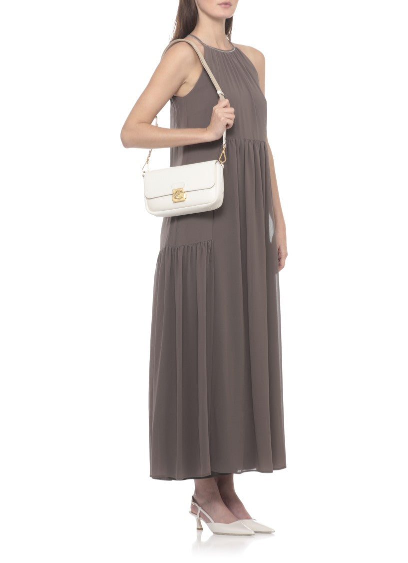 Coccinelle C-Me Lock Medium Shoulder Bag With Gold-Tone Hardware