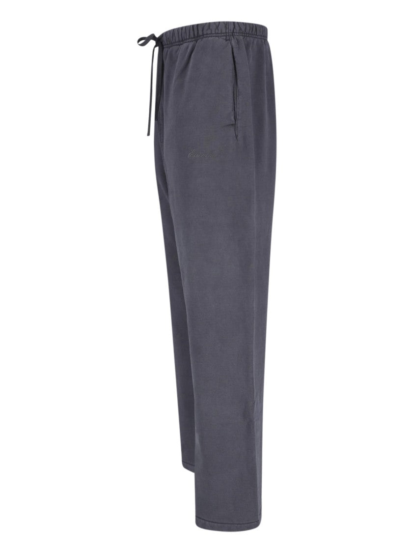 Fear Of God Essentials Beige Wide-Leg Drawstring Cotton Trousers