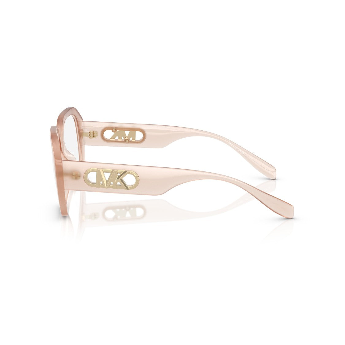 Michael Kors 0Mk4148u Oversized Square Frames With Translucent Blush Finish