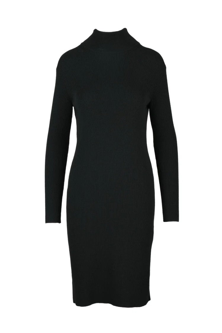 Bottega Veneta Long Ribbed Dress - Black