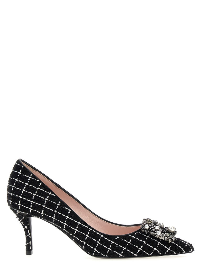 Roger Vivier 'Flower Strass Pearl' Pumps