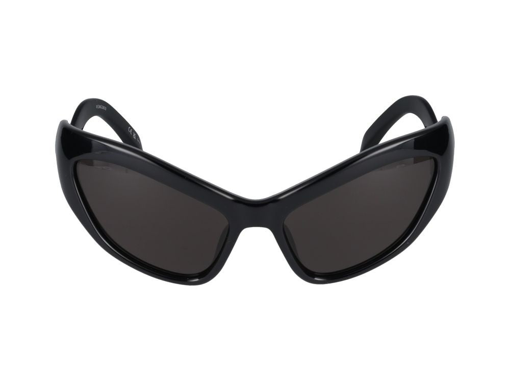Balenciaga Black Bb0319s Oversized Cat-Eye Sunglasses