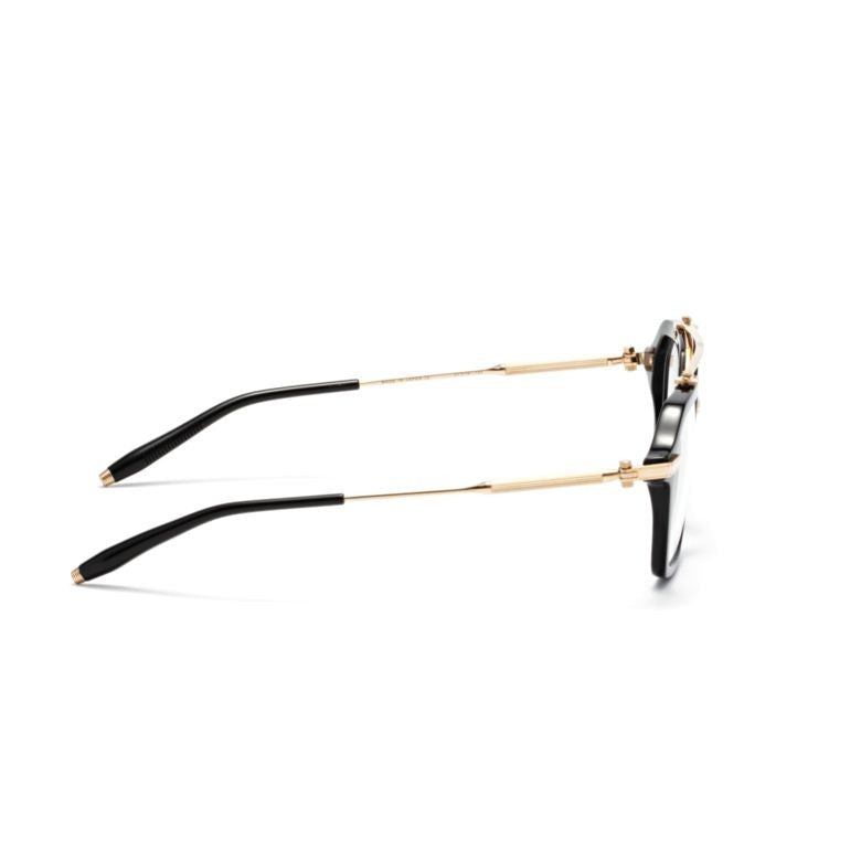 Akoni Akari Geometric Frame Optical Glasses With Bold Black Front