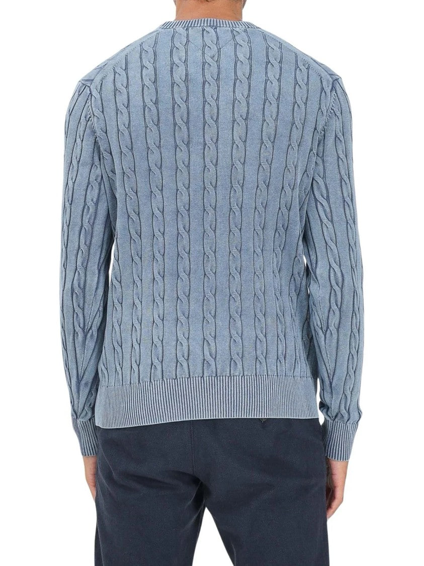 Tommy Hilfiger Timeless Cable Knit Crewneck Sweater By Tommy Hilfiger