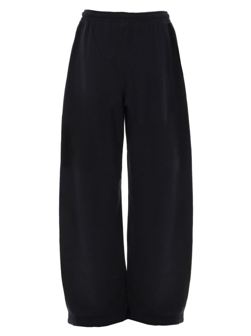 Alexander Wang Mid-Waist Jogger Pants With White Drawstring And Wide-Leg Silhouette