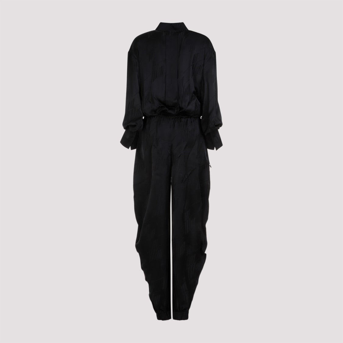 The Attico Overall Black Viscose Jumpsuit