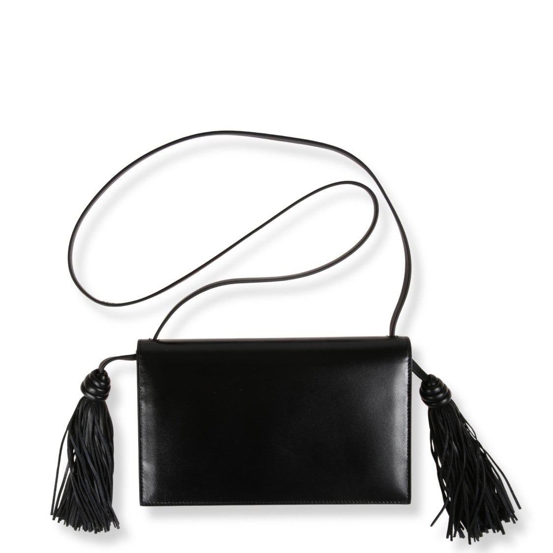 Jil Sander Slim Leather Crossbody Bag With Flap Closure