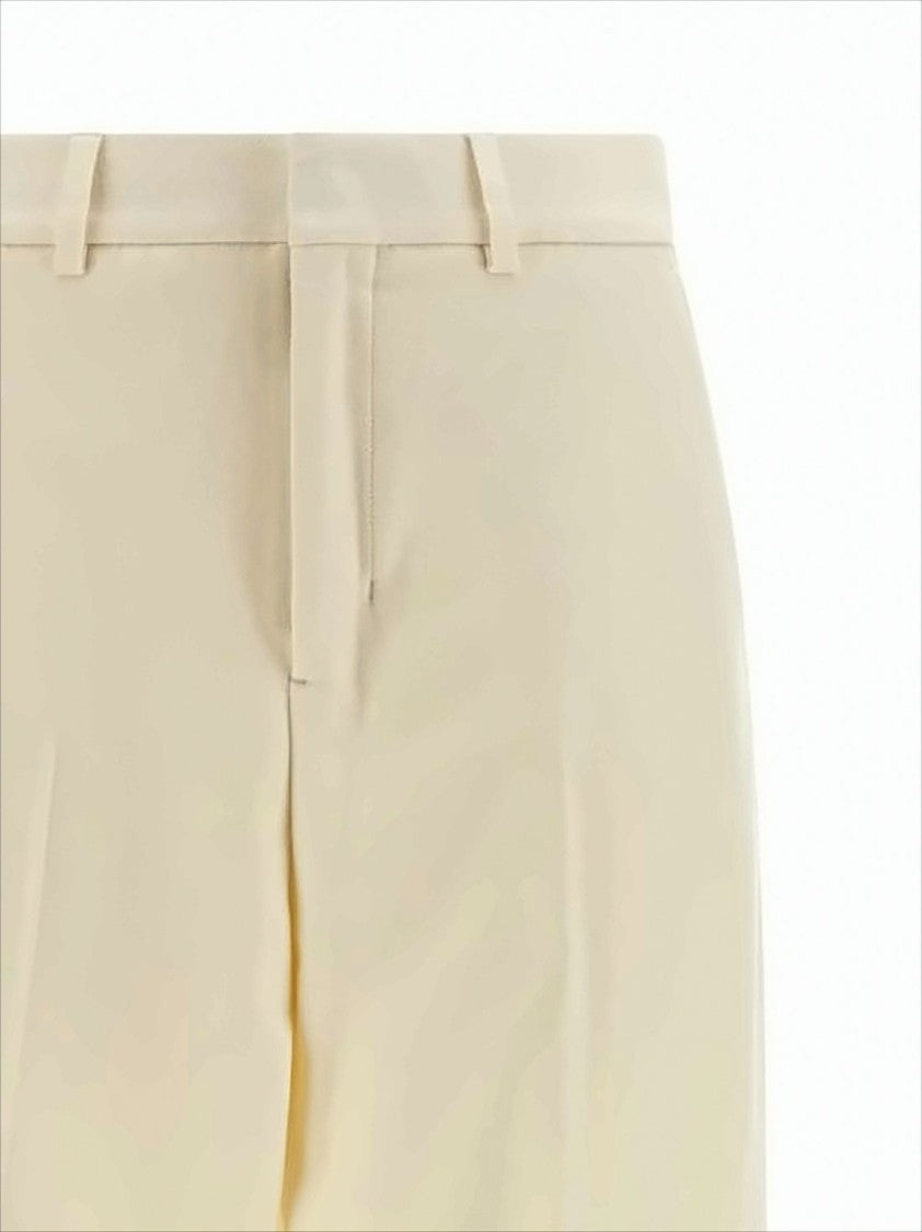 Ami Straight-Leg Tailored Pants With Concealed Fastening
