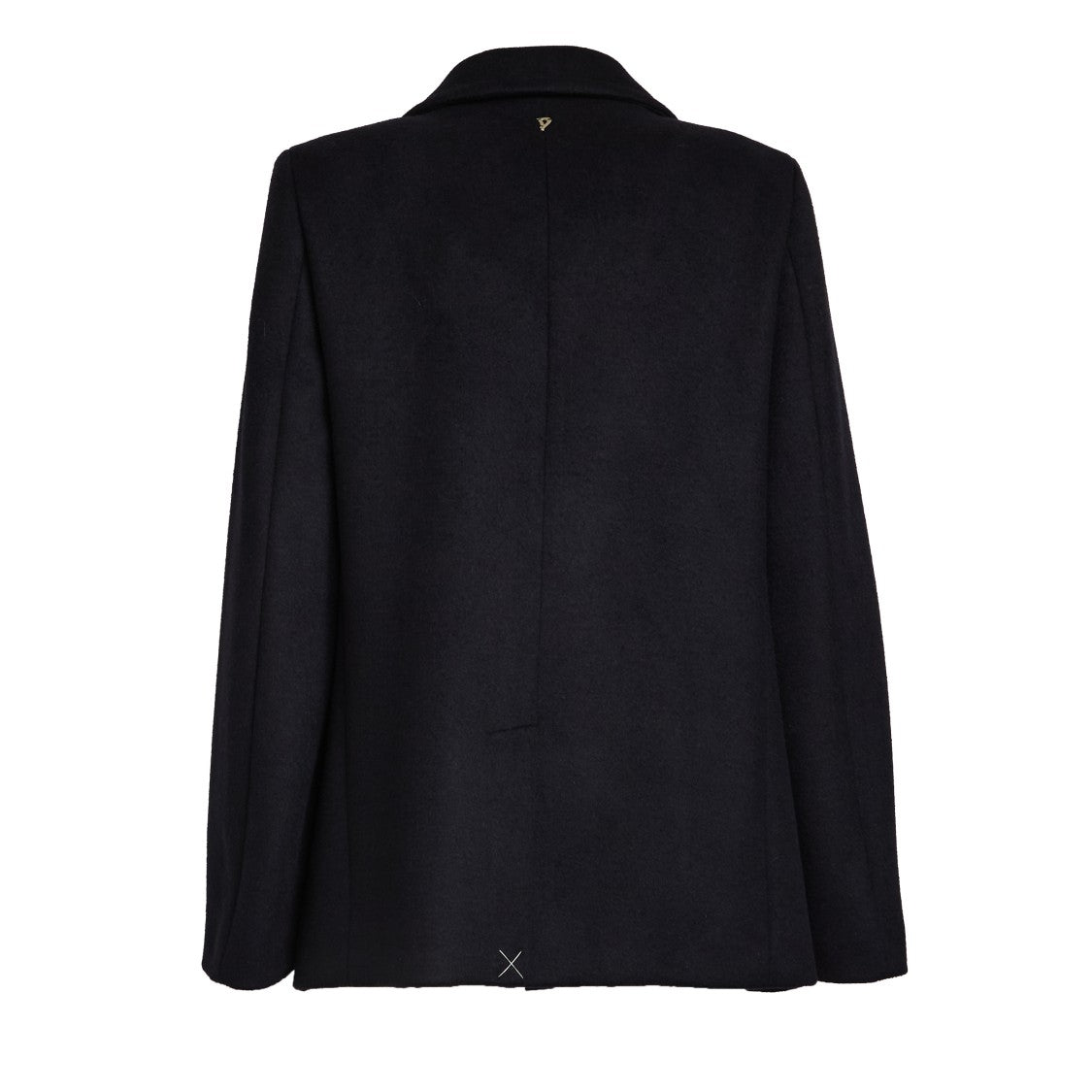 Dondup Double-Breasted Peacoat With Ten-Button Closure And Martingale Detail