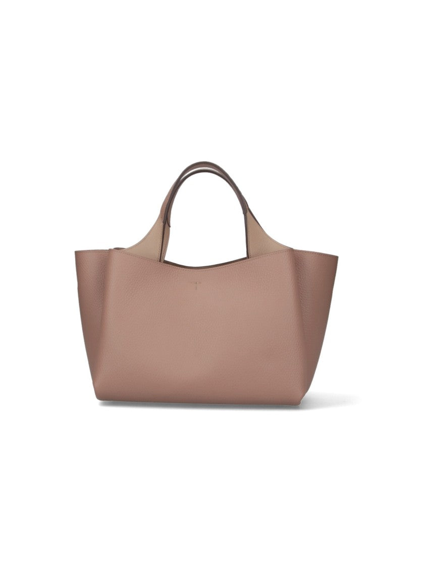 Tod's Mini Beige Leather Tote