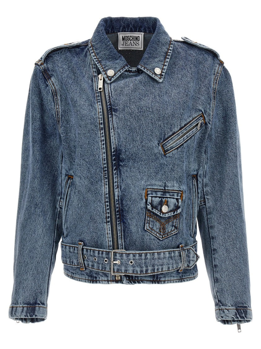 Moschino Crystal Denim Jacket
