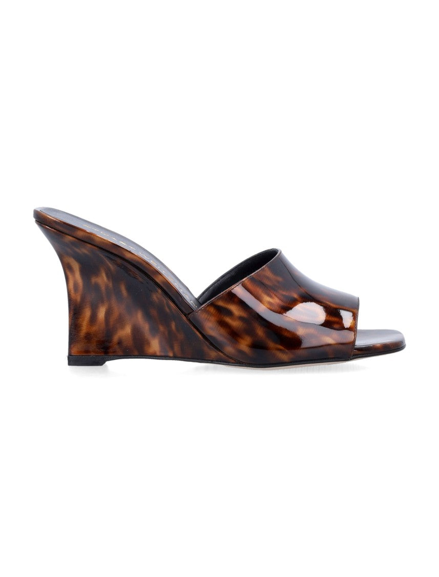 Stuart Weitzman Vinnie Wedge Mule Sandals