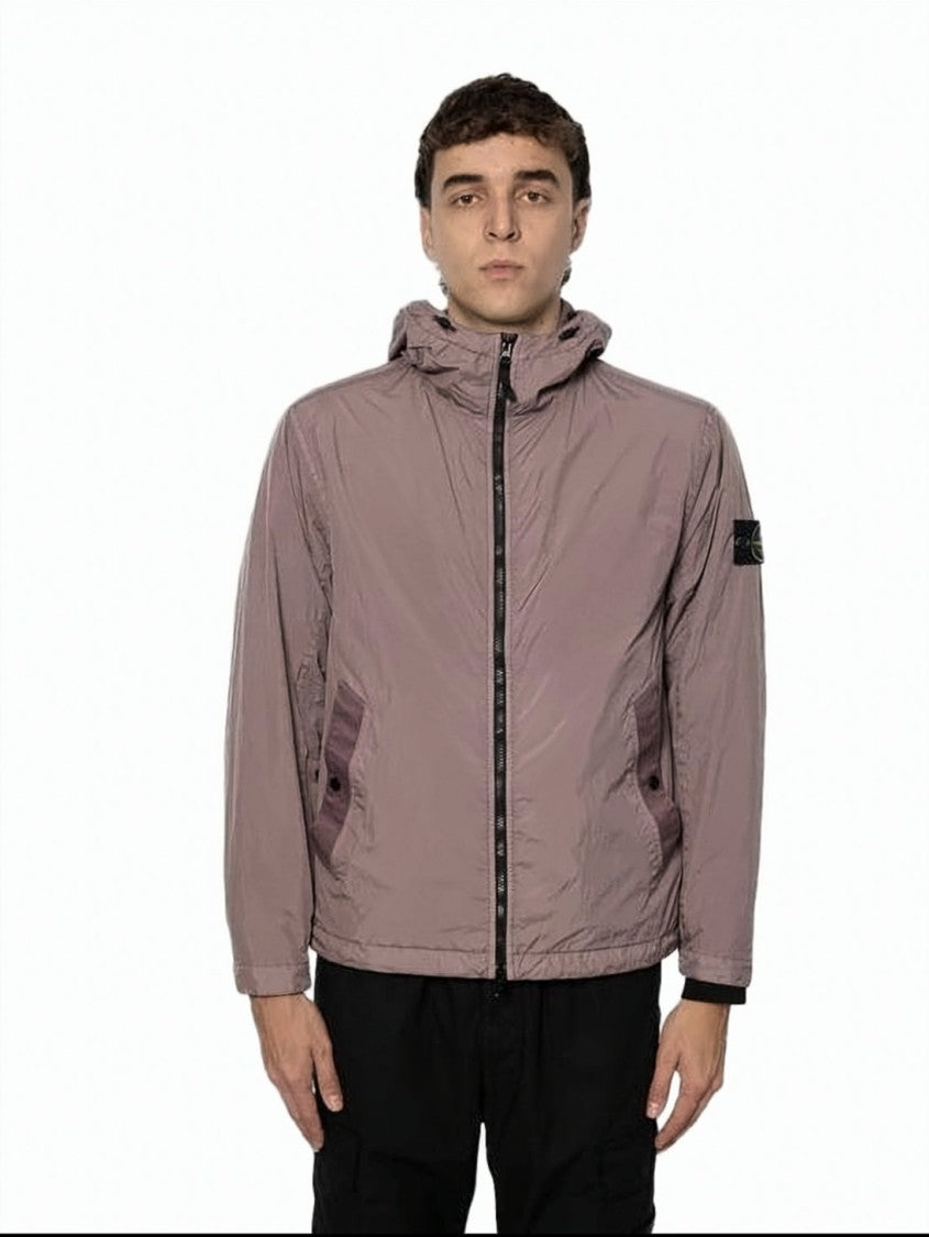 Stone Island Lightweight Nylon Jacket With Hood