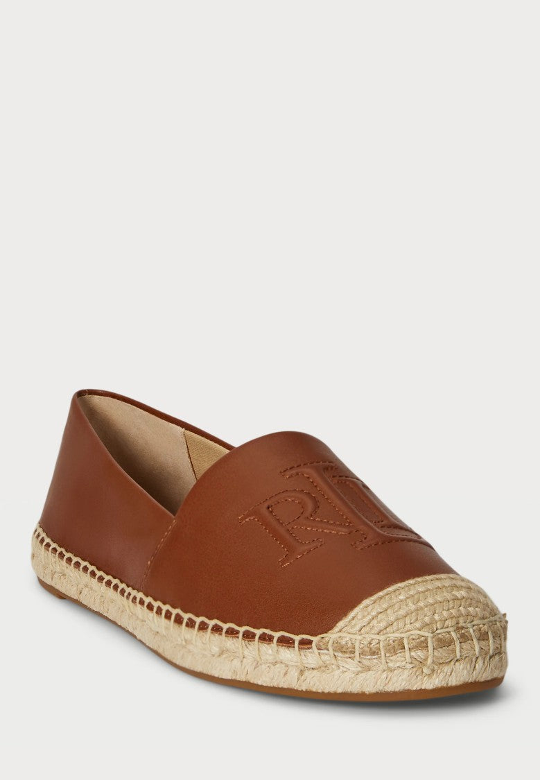 Lauren Ralph Lauren Brown Cameryn Lg 2 Leather Espadrilles