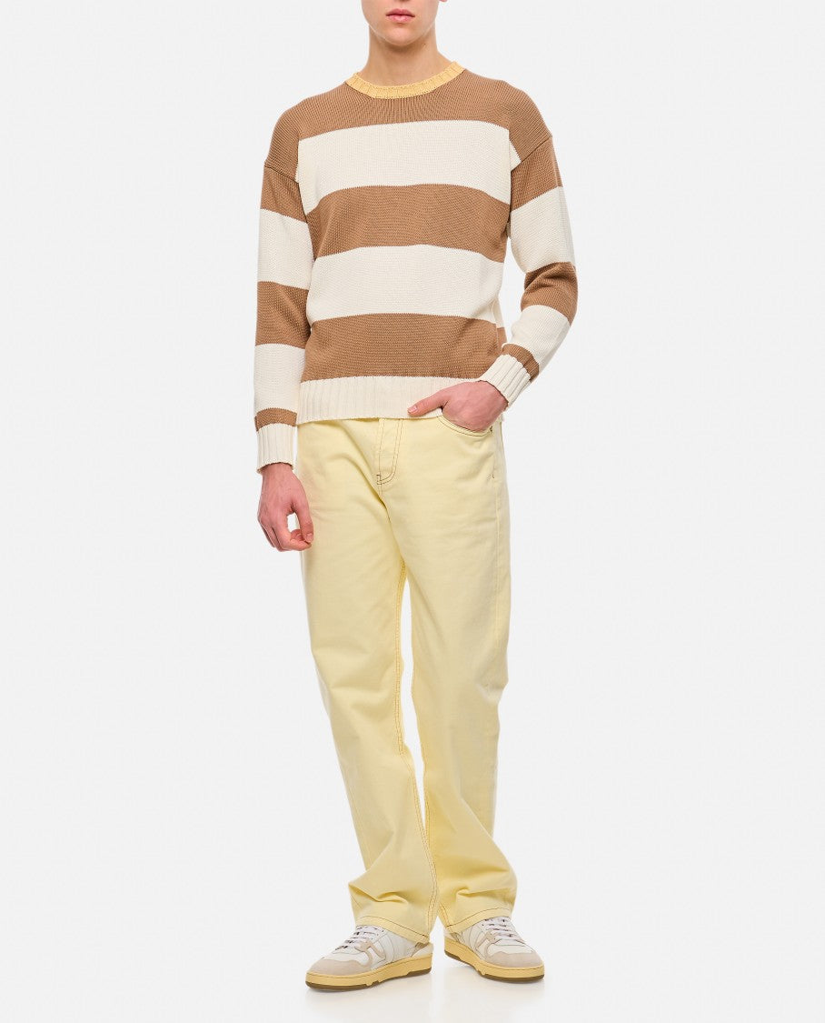 Drumohr Stripe Crewneck Sweater