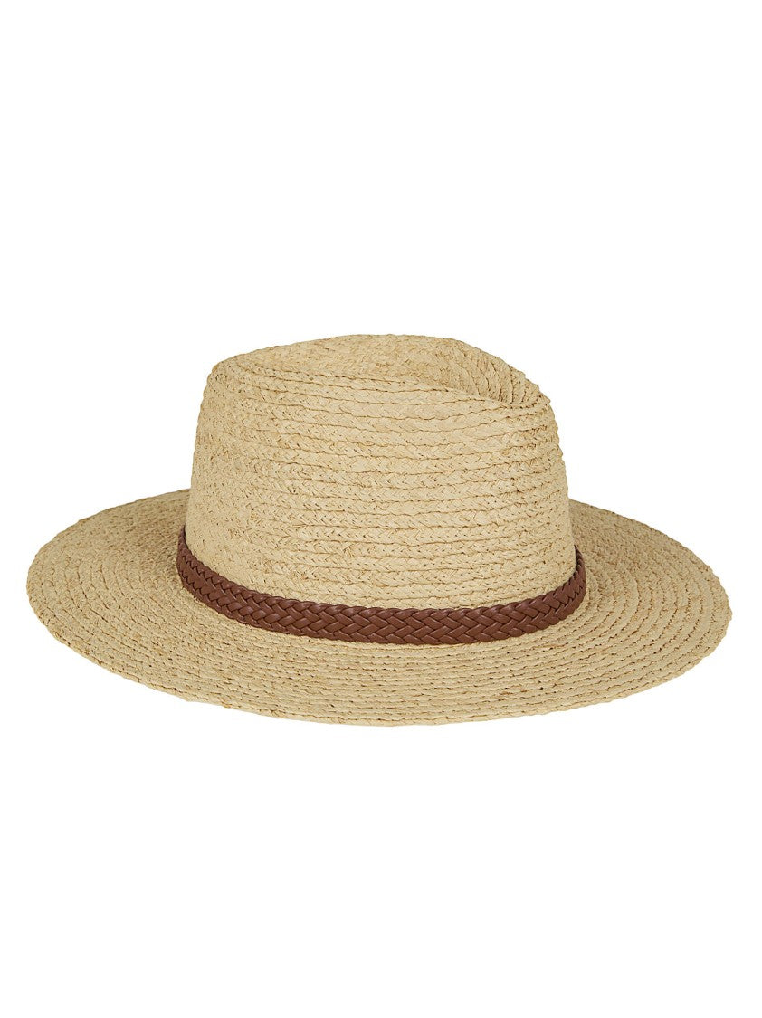 Lauren Ralph Lauren Wide Brim Raffia Hat With Structured Crown