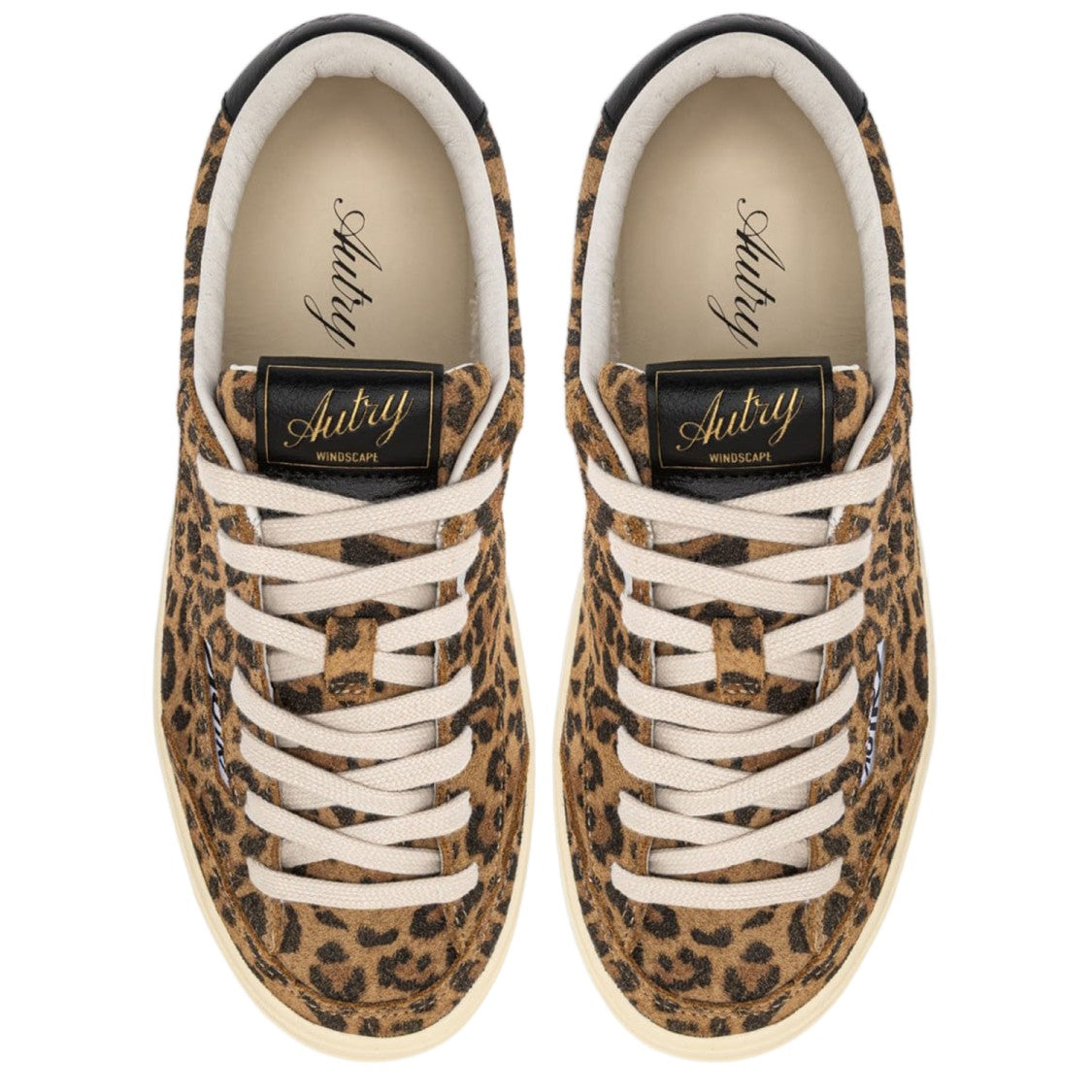 Autry Low-Top Sneakers With All-Over Animal Print And Suede Accents