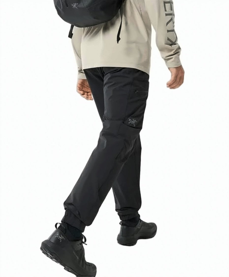 Arc'teryx Black Straight Cut Pants With Tapered Leg