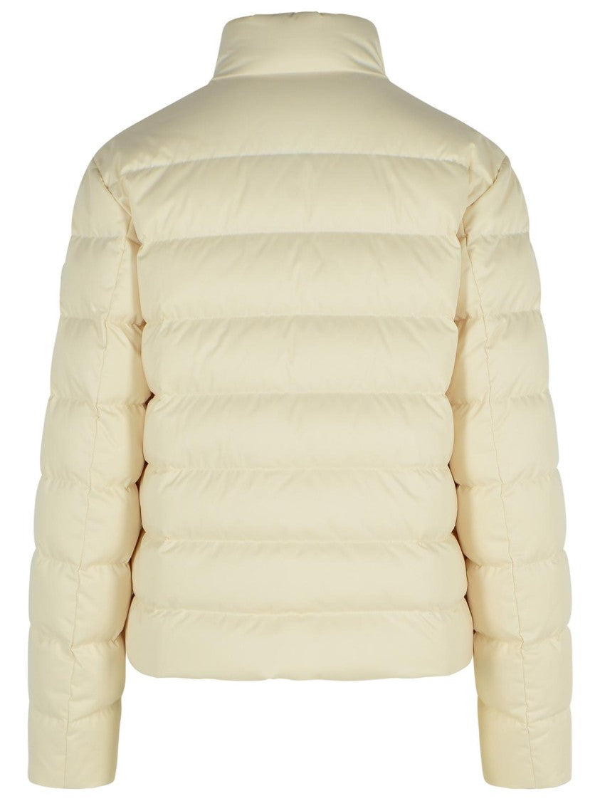 Moncler Bessettes' Short Ivory White Polyester Down Jacket