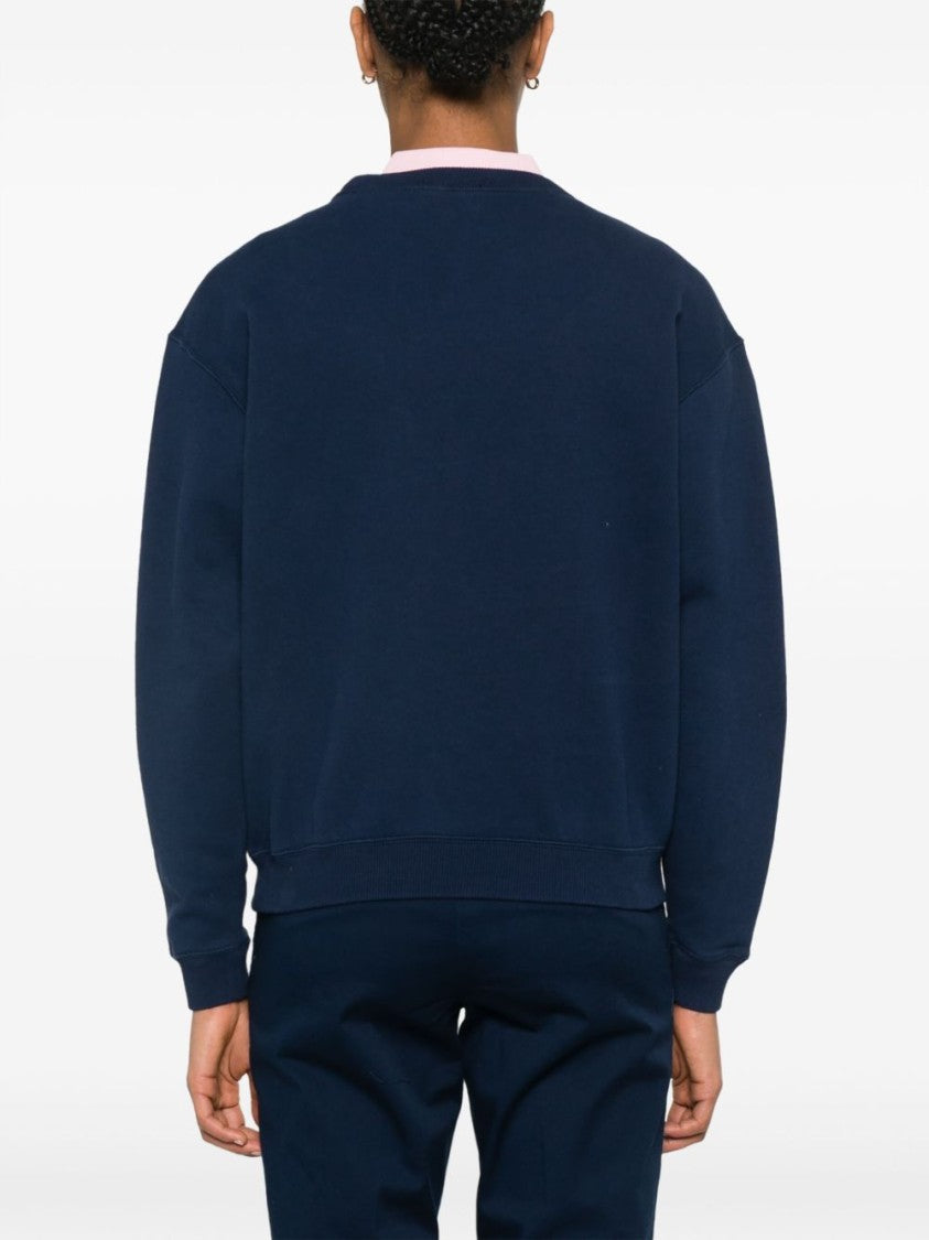 Polo Ralph Lauren Deep Navy Cotton-Blend Sweatshirt With Embroidered Logo