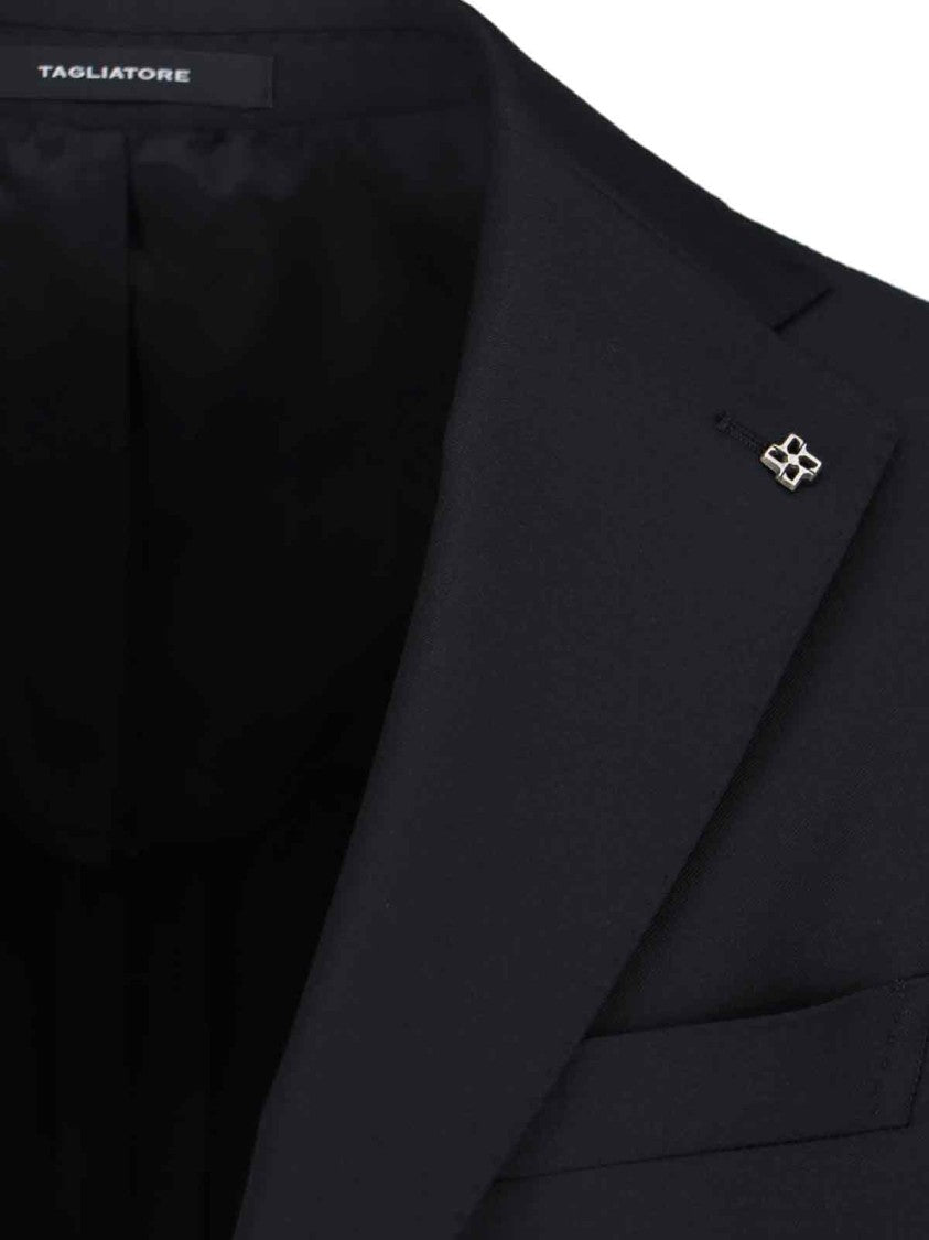 Tagliatore Single-Breasted Cutter Suit – Black