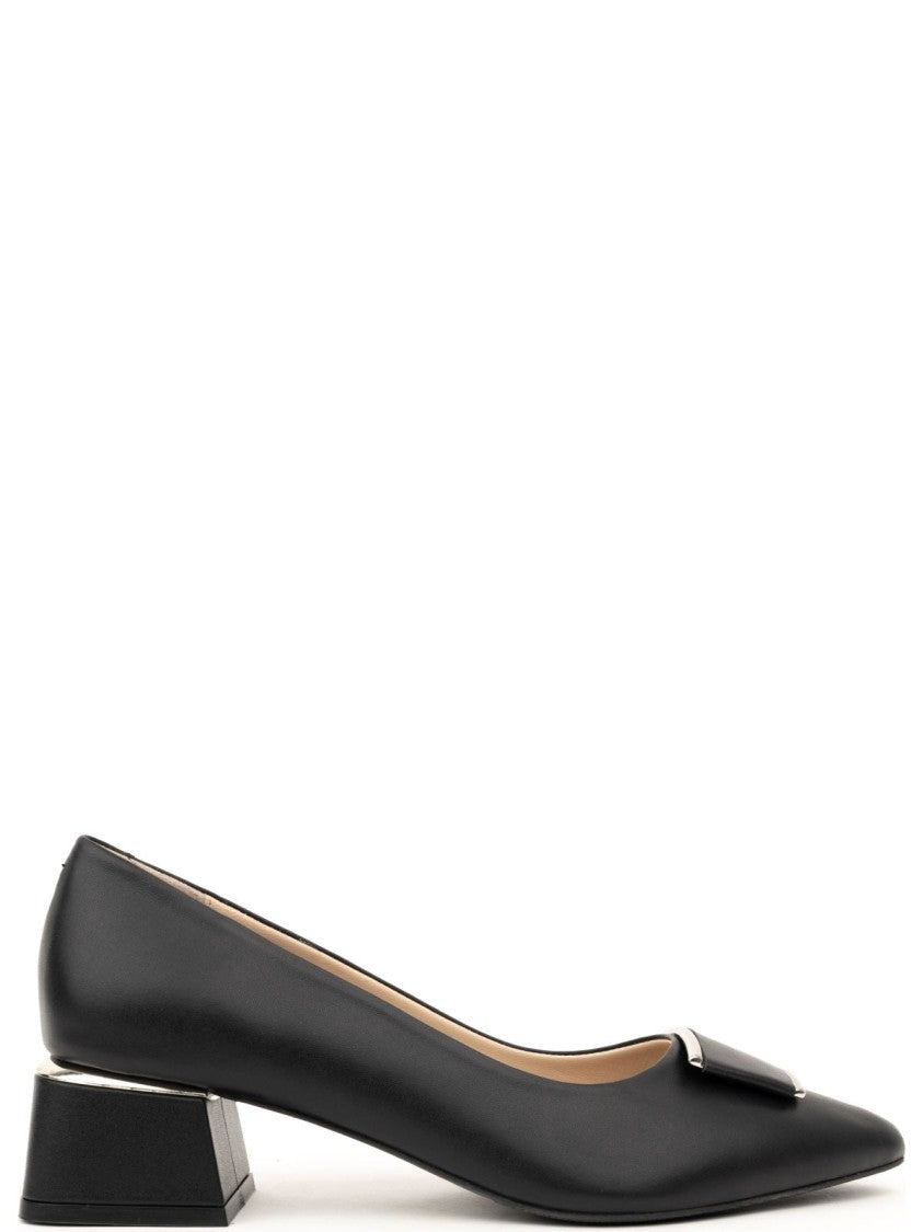 Sergio Moretti Classic Mid Heel Pumps With Pointed Toe