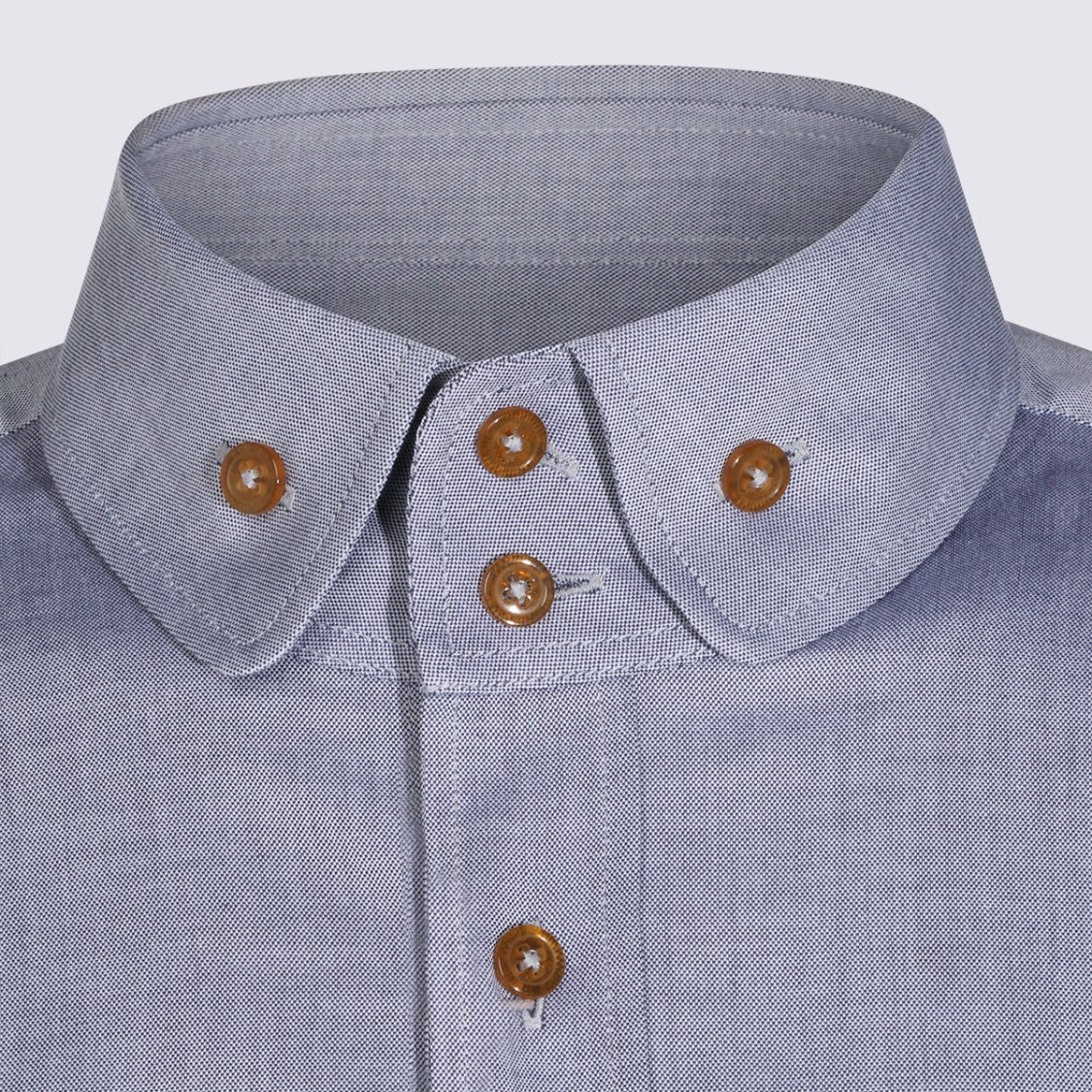 Vivienne Westwood Long-Sleeve Button-Up Shirt With Textured Fabric And Embroidered Logo