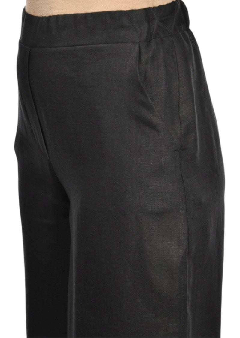 Paolo Fiorillo Capri Wide-Leg Linen Palazzo Pants