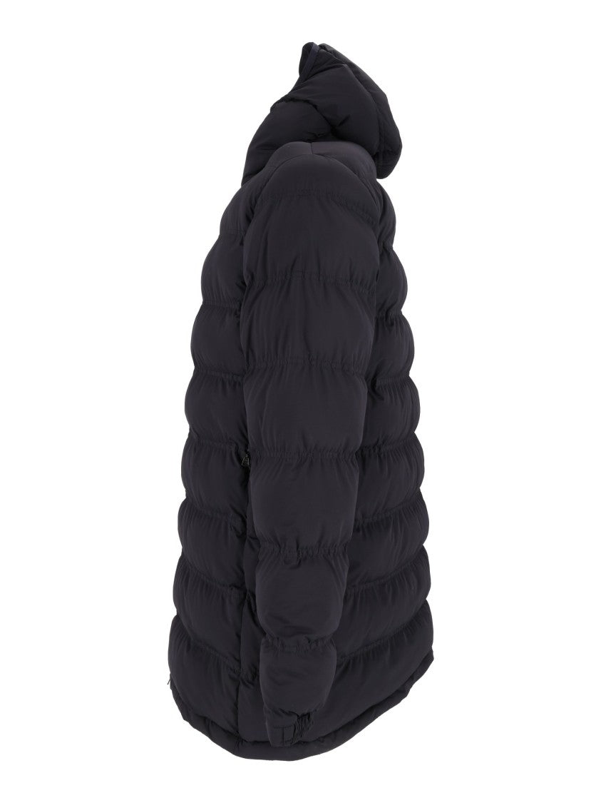 Aspesi Quilted Long Parka With Insulating Padded Sections