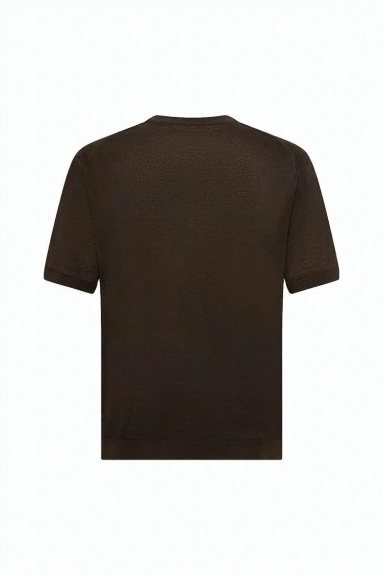 C.P. Company Short-Sleeved Linen Sweater With Crew Neckline And Boxy Fit