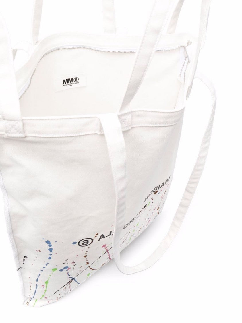 Maison Margiela Mm6 Oversize Logo Tote Bag