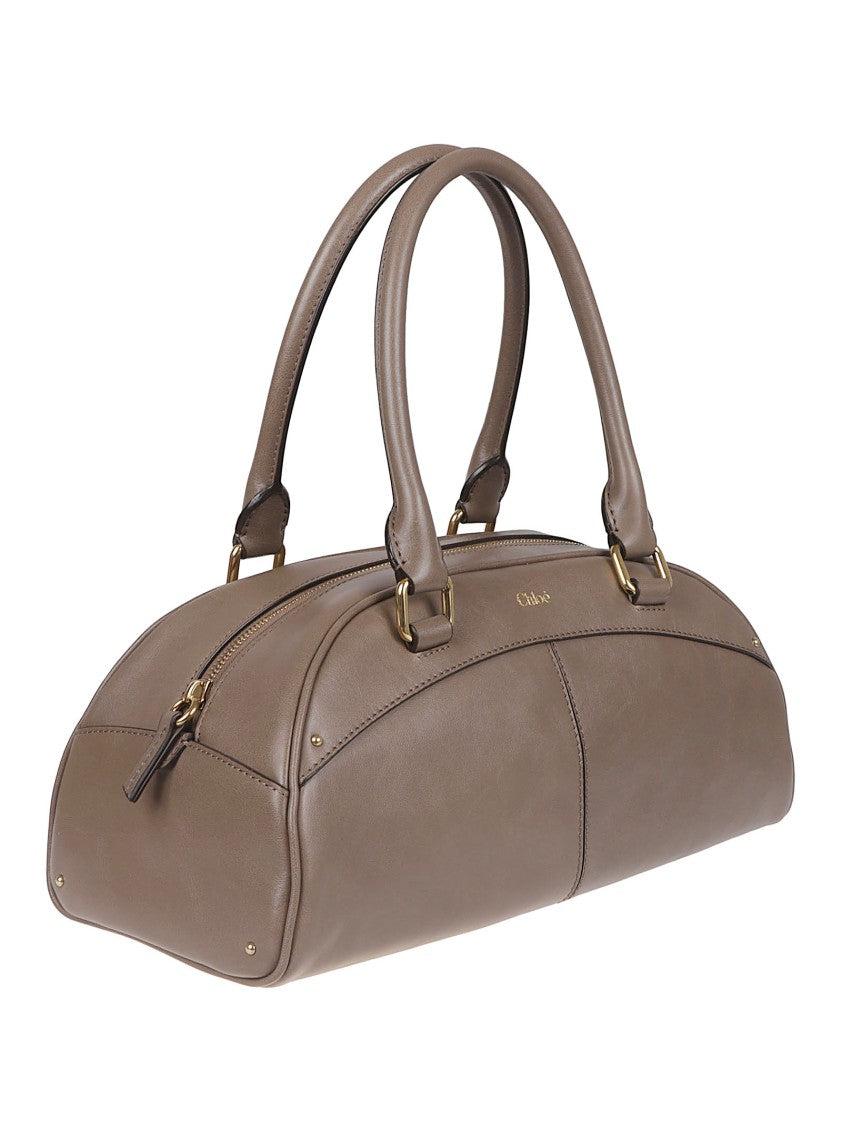 Chloé Structured Bowling Bag In Smooth Calf Leather