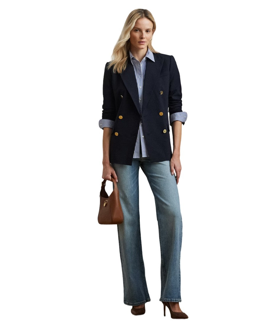 Lauren Ralph Lauren Tailored Double-Breasted Ryen-Blazer With Gold-Tone Accents