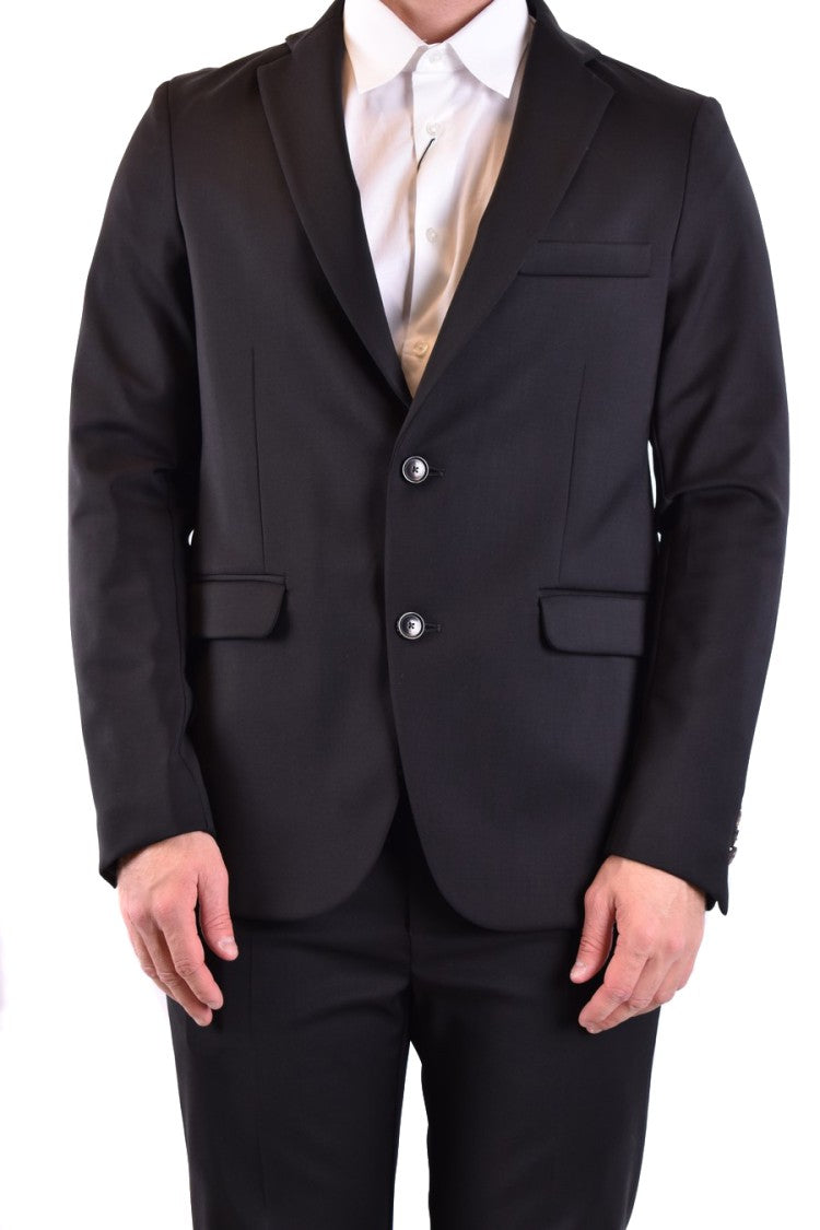 Rrd Tailored Black Blazer With Notch Lapel