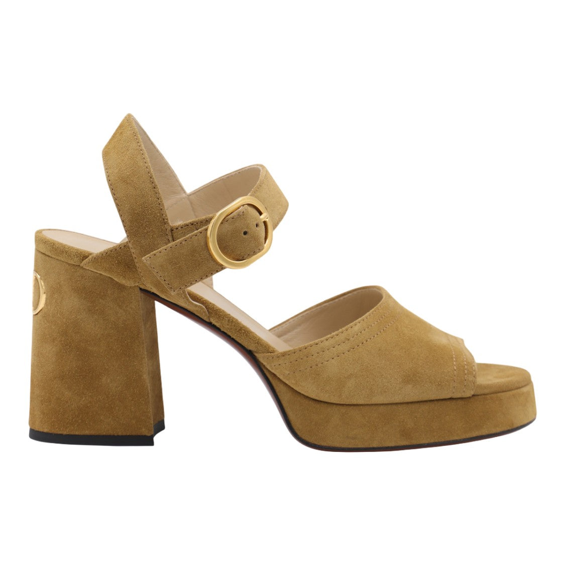 Valentino Garavani Block Heel Suede Sandals
