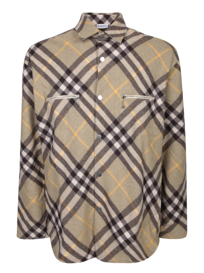 Burberry Beige Check Shirt