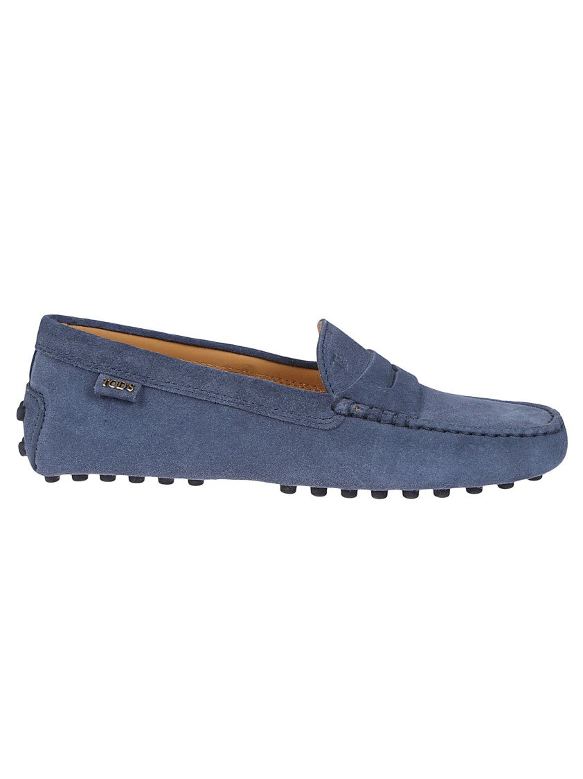 Tod's Moccasin-Style Leather Loafers With Rubber Studded Sole