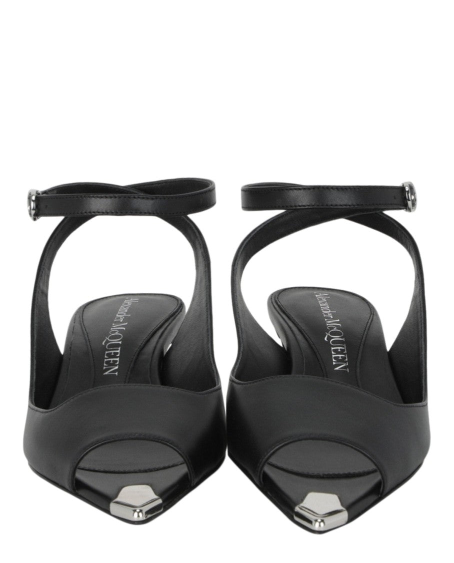 Alexander Mcqueen Punk Peep Toe Sandals