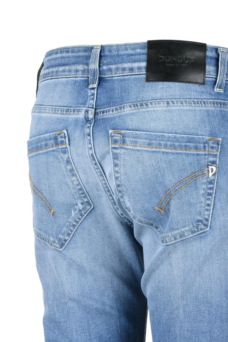 Dondup Blue Cotton Elastane Women's Monroe Skinny Jeans