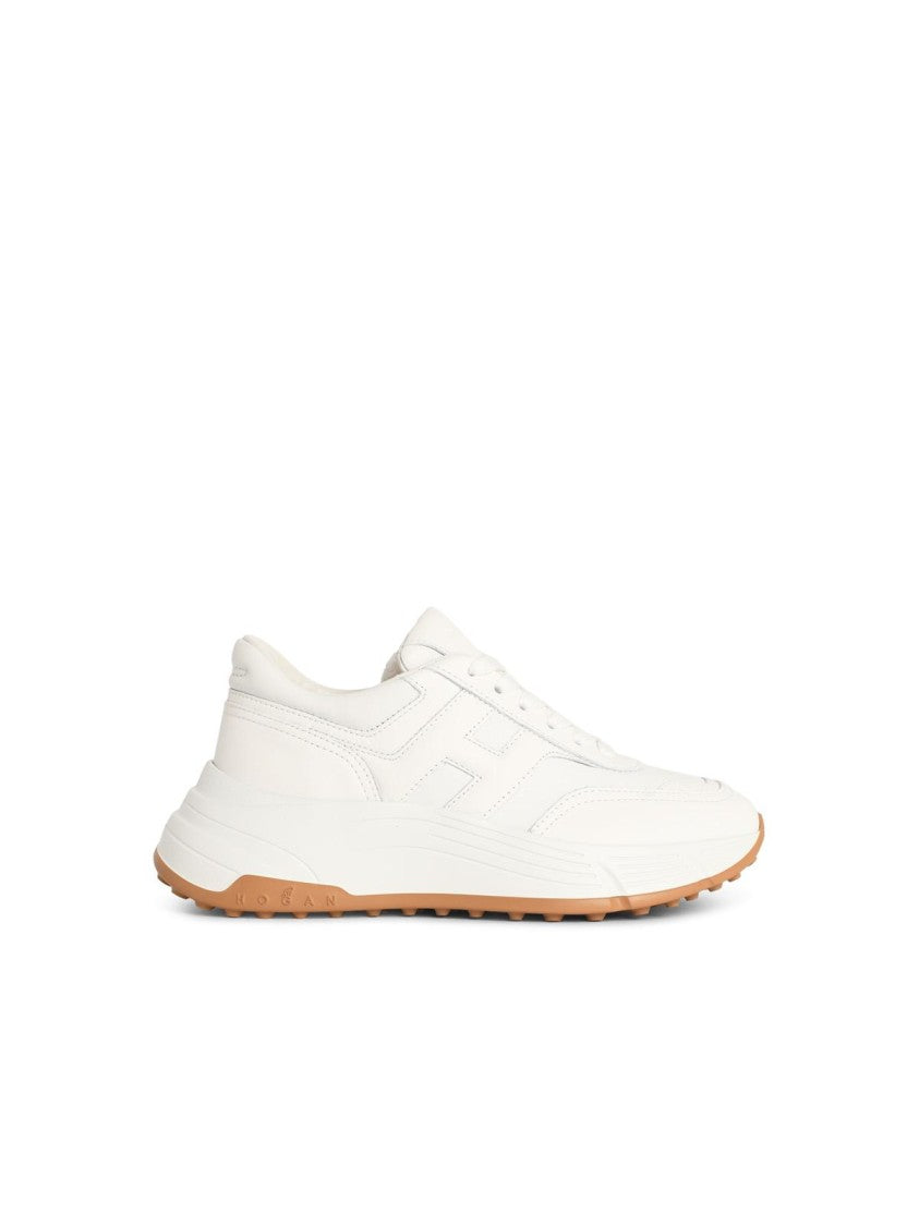 Hogan 'Hi-Fi' White Leather Sneakers