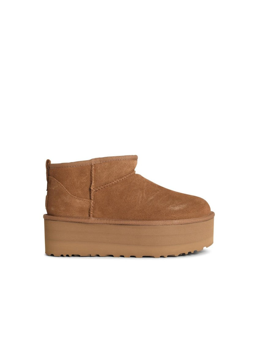Ugg Classic Ultra Mini Platform' Chestnut Suede Boots