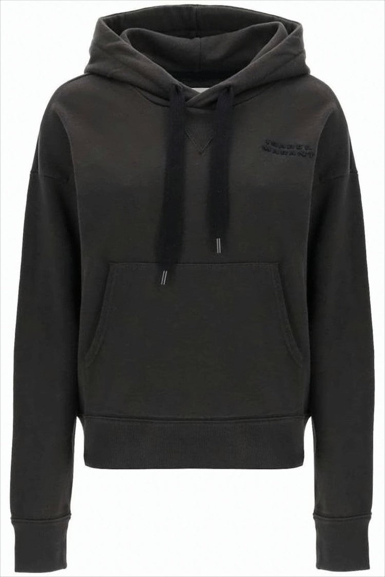 Isabel Marant Relaxed Fit Black Hoodie With Drawstring