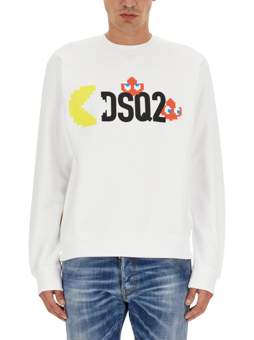 Dsquared2 Relaxed-Fit White Sweatshirt