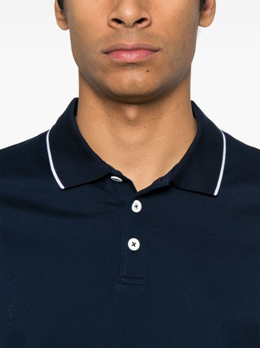 Giorgio Armani Navy Blue Polo Shirt