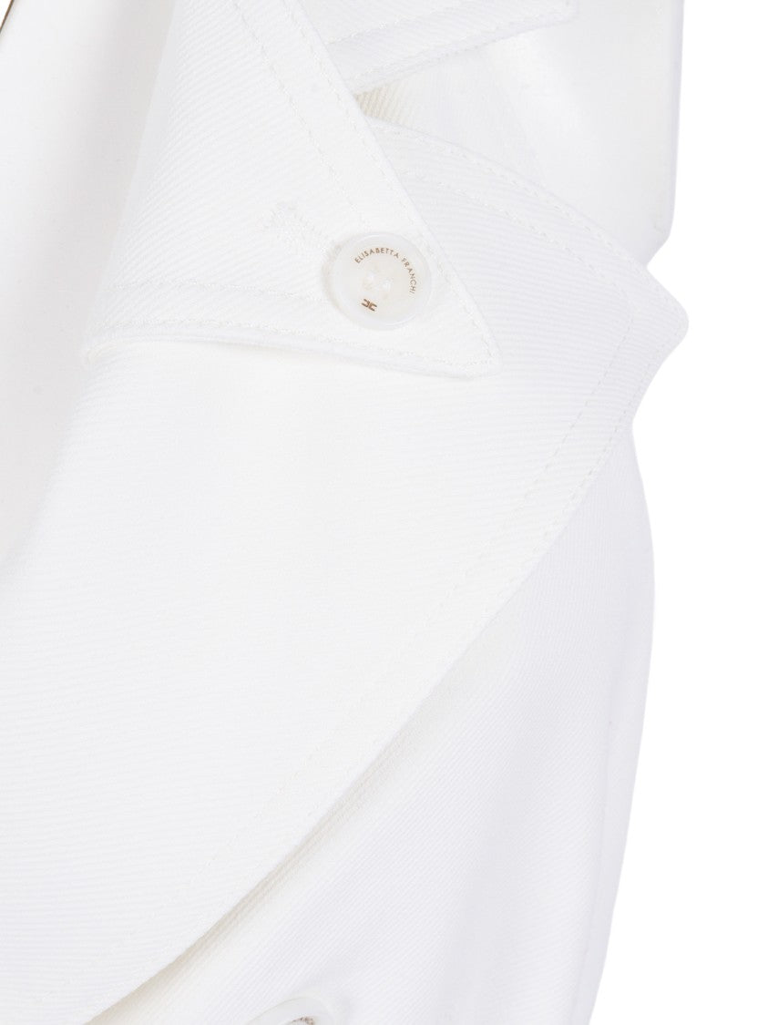 Elisabetta Franchi Tailored Deep V Neck Gilet Vest