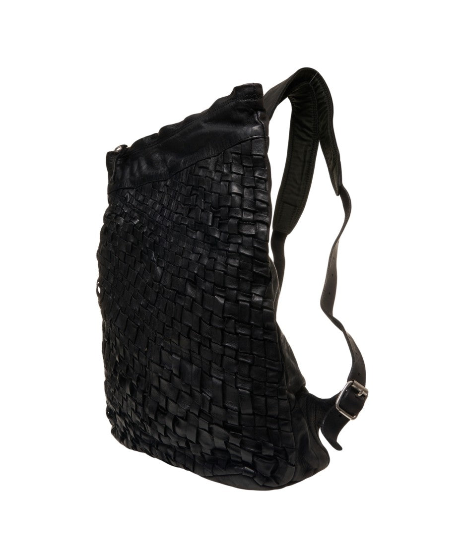 Campomaggi Woven Design Leather Backpack