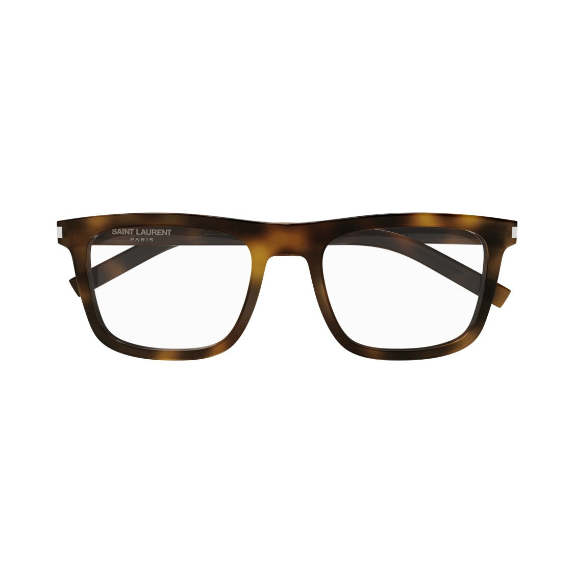 Saint Laurent Sl 547 Slim Opt Slim Rectangular Tortoiseshell Eyeglasses