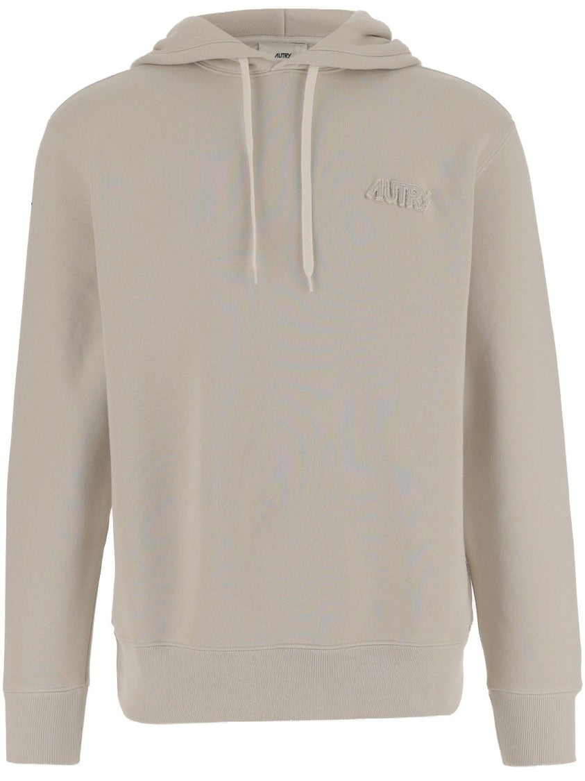Autry Cotton Sweatshirt With Hood And Logo Detail