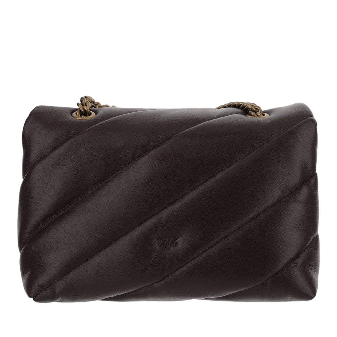 Pinko Quilted Nappa Leather Bag With Love Birds Buckle